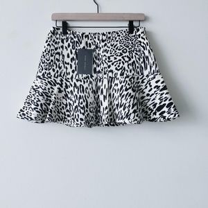 Zara Leopard Print Mini Skirt